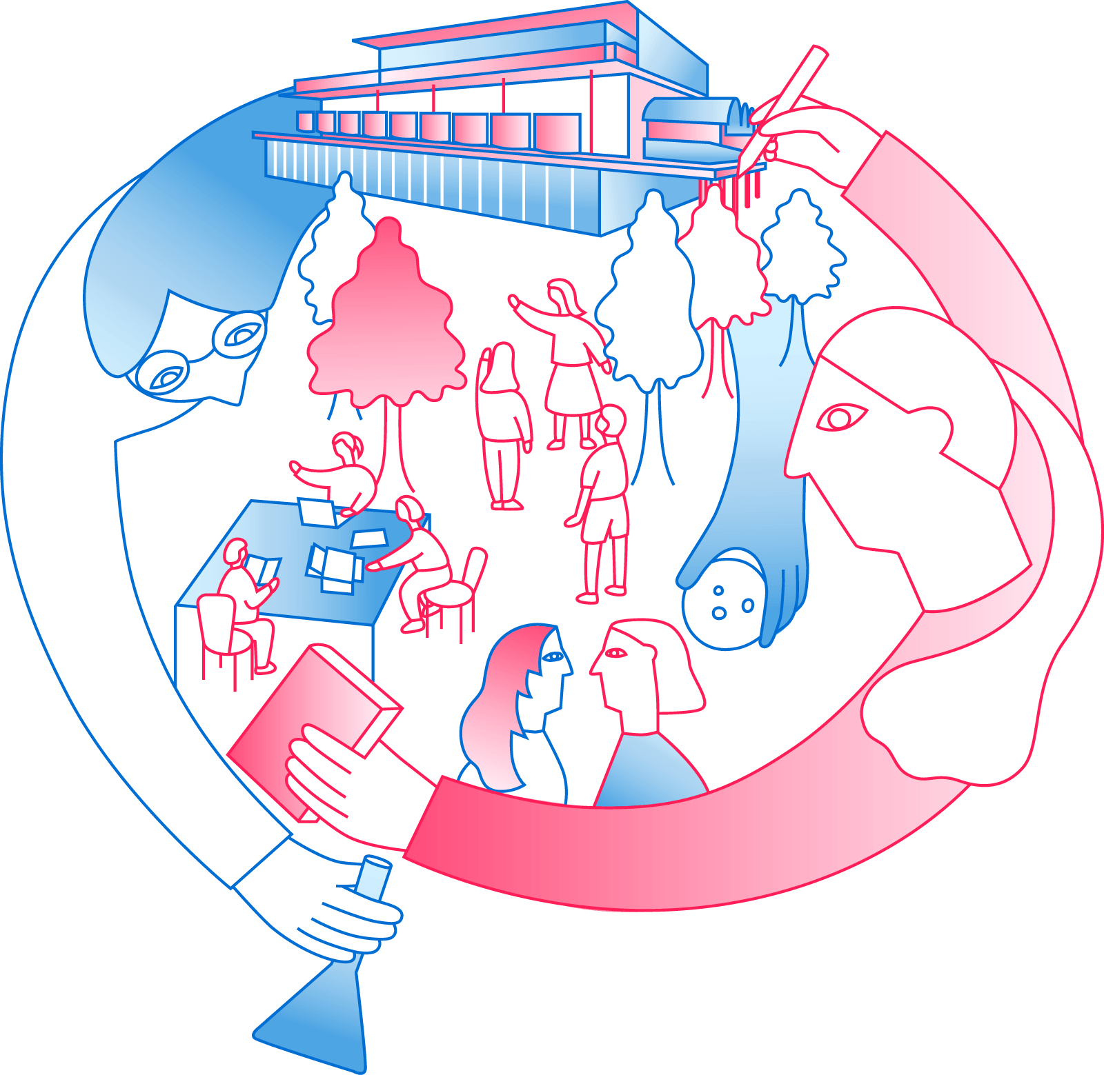 学びのボーダレス化 イメージ