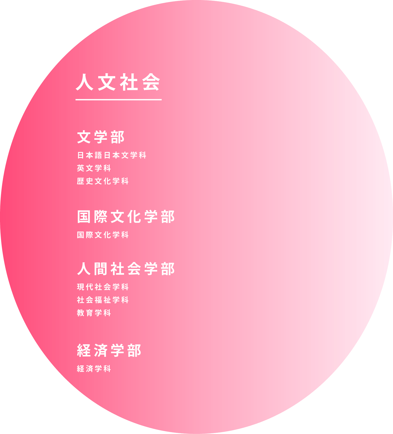 学部学科再編チャート図 人文社会の部