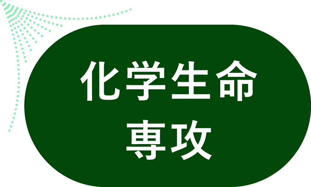 理工学部の4つの専攻の説明図 化学生命専攻